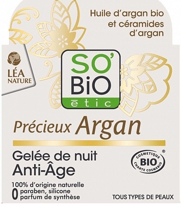 SOBiO tic Night Gel Anti Age Precieux Argan