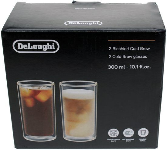 De'Longhi Cold Brew DLSC325 Dubbelwandige Glazen