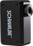 Schwalbe Elektrische minipomp 8,3 bar met digitaal display en USB-C voor fietsbanden onderweg zwart