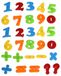Gerimport Magnetische cijfers/rekenen set - regenboog kleuren - 4 cm