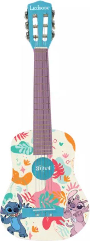 LEXIBOOK Stitch Akoestische Gitaar van hout - 31"/78 cm