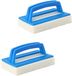 Bol Brosse de piscine - Bleu - Plastique - Rectangulaire - 1 pièce
