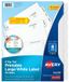 Avery Big Tab Diviseurs d'onglets imprimables blancs de grande taille, 8 onglets, 11 x 8,5, blanc, 4 jeux
