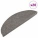 vidaXL Trapmatten zelfklevend 20 st 56x17x3 cm grijs