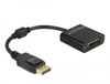 Delock 61023 adaptateur de câble vidéo 0,15 m DisplayPort DVI Noir