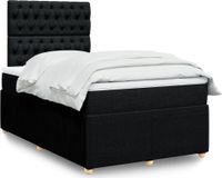 Maison Exclusive - Boxspringbed met matras, noir, 120x190 cm, textile