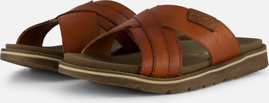 Rieker Clarino Slipper - cognac - Maat 41