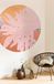 Komar DOT rond en zelfklevend vliesfotobehang - Sun-Baked - Ø 125 cm - Roze/Oranje