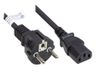 Alcasa P0030-S015 Elektrokabel Schwarz 1,5 m Netzstecker Typ E+F C13 Stecker