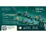 Lumineo compact kerstverlichting | 220 LED | 4,5 meter | soft multi colour