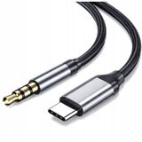 R2 INVEST Icecat USB-C adapter MINI JACK Aux-kabel Type-C 3,5 mm adapter DAC audio-aansluiting