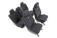 Rough Country Complete set neopreen stoelhoezen voor Toyota Tundra CrewMax (2014-2021) - UV- en waterbestendig - Stoelhoezen met schuimvulling voor vrachtwagens