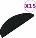 vidaXL Trapmatten - zelfklevend - 15 stuks - 56x17x3 cm - zwart