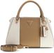 GUESS Noelle II Luxury Satchel Handtas Schoudertas Cream White / Beige