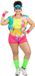 Wilbers & Wilbers Aerobic Babe 80's-90's outfit Barbie & Ken - Multikleur - Maat 40