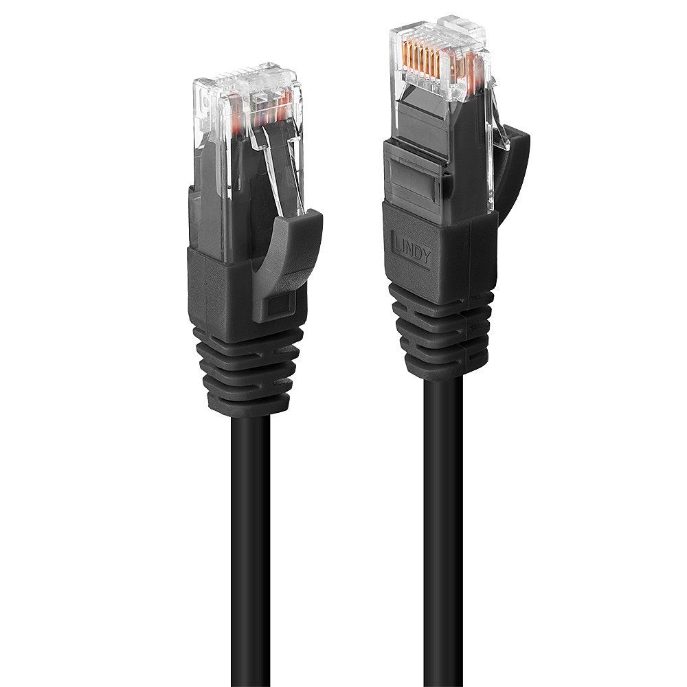 Lindy 45436 Netwerkkabel Zwart 7,5 m Cat6 U/UTP