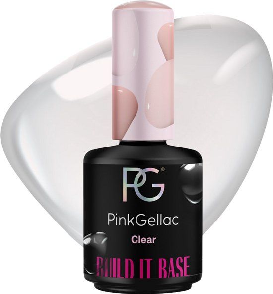 Pink Gellac Builder Gel - Build it Base Transparant - 15 ml