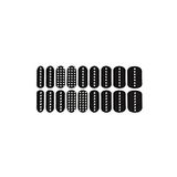 YVES Ysl Couture Metal Manicure Crystal Studs