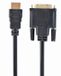 Cablexpert HDMI naar DVI-D Video Kabel - 5.00 m - Zwart