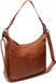 Chesterfield Brand Vionne Waxed Pull Up Hobotas Schoudertas - Cognac