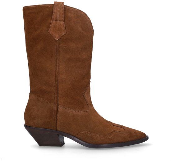 Sacha Dames Cognac suède cowboylaarzen Maat 42
