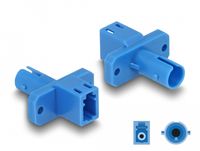 Delock Adaptateur fibre optique LC/ST 1 pièce(s) Bleu