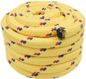 vidaXL Boottouw 5 mm 25 m Geel