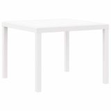 vidaXL Tuinstafel Wit 100 x 100 x 73 cm poly rattan