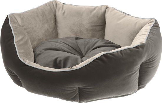 Ferplast QUEEN 50 BEIGE-GRIJS - Dierenmand - Fluweel - Grijs