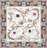 Roeckl Sjaal Lucky Elephant 53x53 Zijde Gebloemd Vrouwen Multi Cashmere
