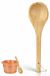 Saunalepel en bois - Accessoires de sauna - Louche - 39 cm - Fait main - Sûr et confortable à utiliser