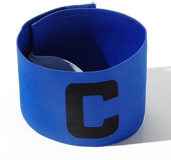 - Aanvoerdersband Captainsband - C - Captain Aanvoerder Band - Voetbal Hockey - Blauw - Senior