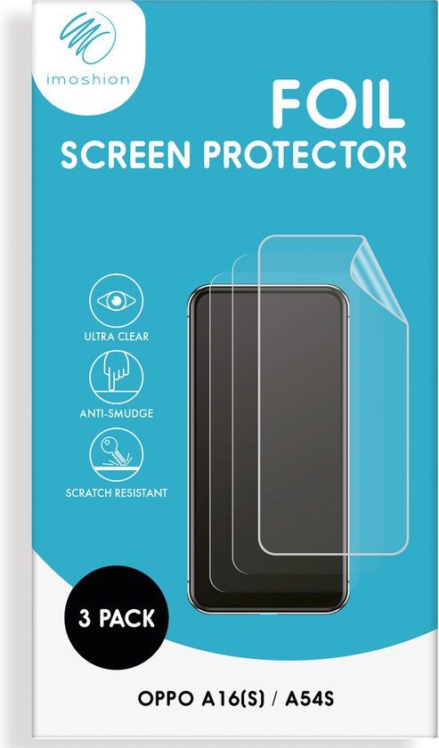 iMoshion Screenprotector 3-pack voor Oppo A54s / A16s / A16 - Plastic