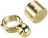 2 ATELIERS 28 2 MESSING KNOP EINDKAPPEN D20