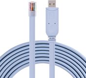 Merkloos USB2.0 Mannelijke naar RJ45 Mannelijke kabel voor Routers Switches - 18 m CAT5 Seriële Console Platte Kabel voor Desktops-Laptops-Routers-Switches