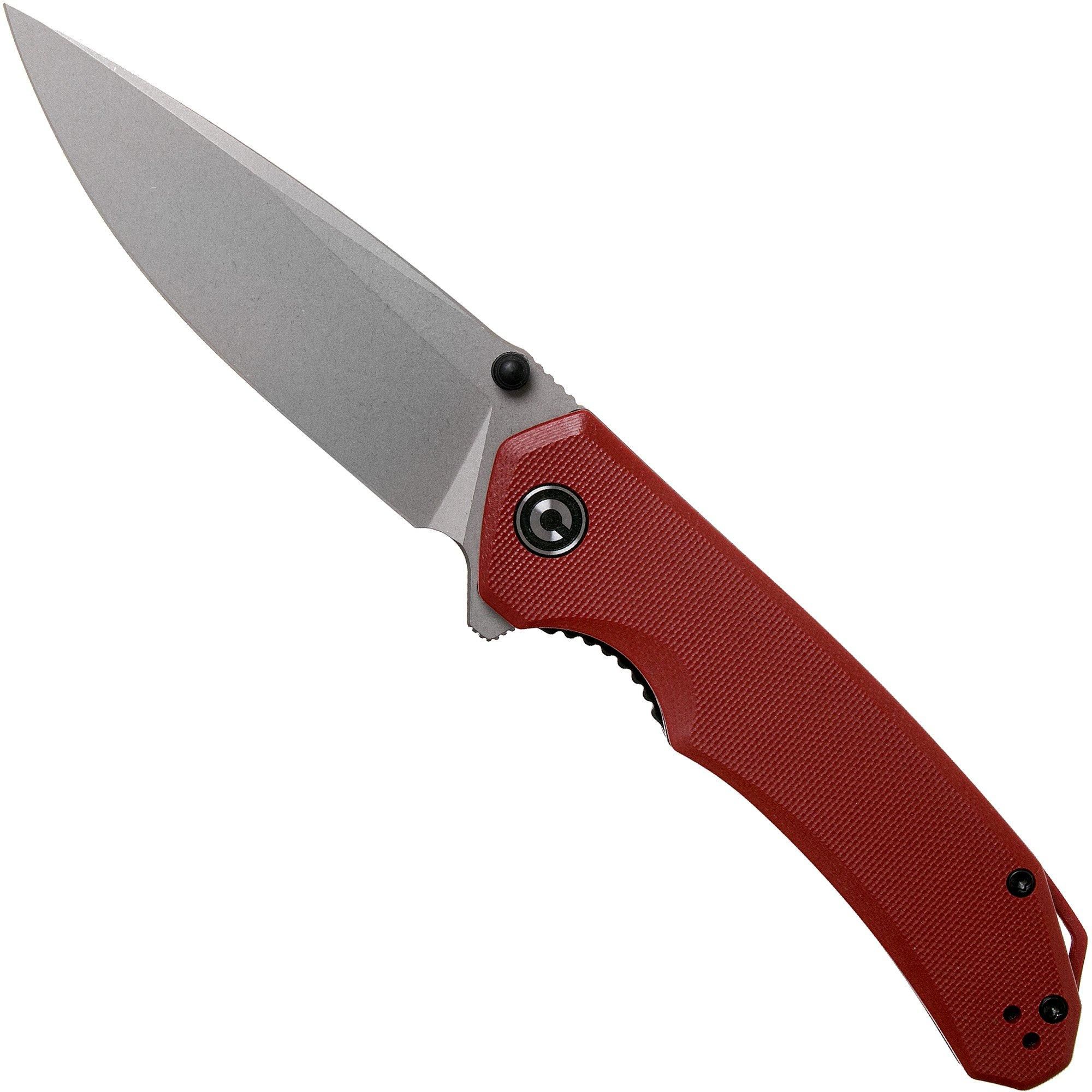 Civivi Brazen C2102B Droppoint Red, Stonewashed zakmes - 0672975137274
