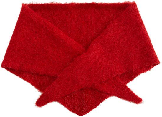 WE Fashion Dames sjaal van wolmix - Bright red
