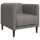 VidaXL Fauteuil stof taupe