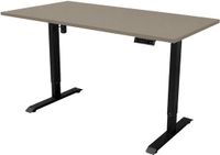 Sedero Elektrisch verstelbaar bureau - 160x80 cm - Single motor - Zwart / Taupe