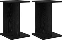 vidaXL Plantenstandaard Zwart eiken 25 x 25,5 x 40,5 cm