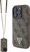 Guess Crossbody Strap hoesje voor iPhone 16 Pro Max - Bruin