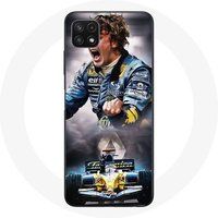 Maniacase Hoesje voor Samsung Galaxy A22 5G Formule 1 Fernando Alonso F1 Coureur