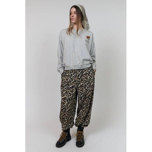 Lollys Laundry gemêleerde sweater - grijs