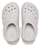 Crocs Classic Fuzz Lined Clog Instappers Senior Unisex Off White Maat 43