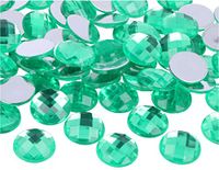Decoratieve edelstenen van acryl, groen, 18 mm, 200 stuks.