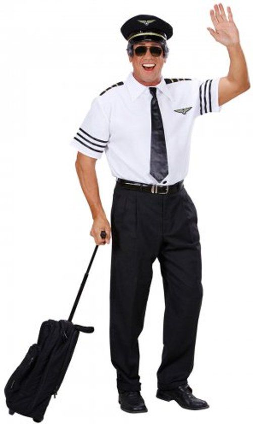 Generik Klassiek piloten kostuum voor mannen - 8003558748013
