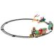 Lumineo Train de Noël LED – Circuit rond D90 cm – Blanc chaud / Multicolore