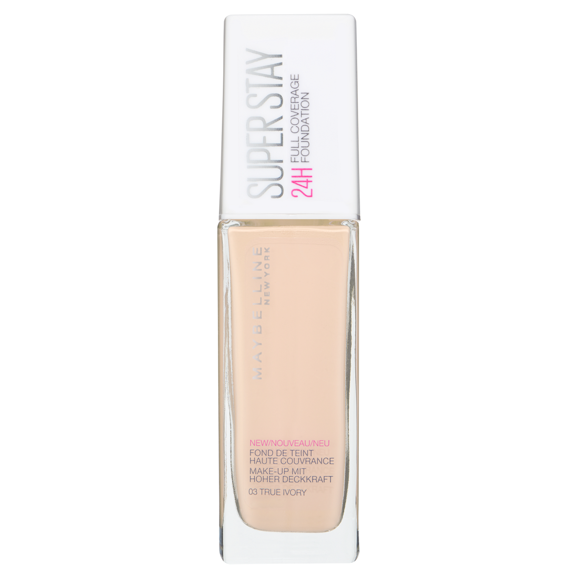 Maybelline SuperStay Full Coverage Foundation 03 True Ivory - 30ml