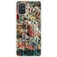 Samsung Galaxy A71 Graffiti 1 Verstevigd hoesje met sublimatie bedrukking