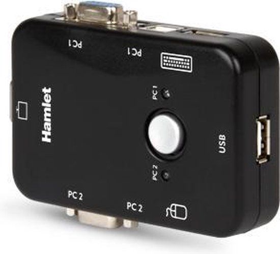 Hamlet HNKVM3U KVM Switch - Black